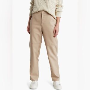 WAYF Women’s Faux Leather Pants Size L NWT